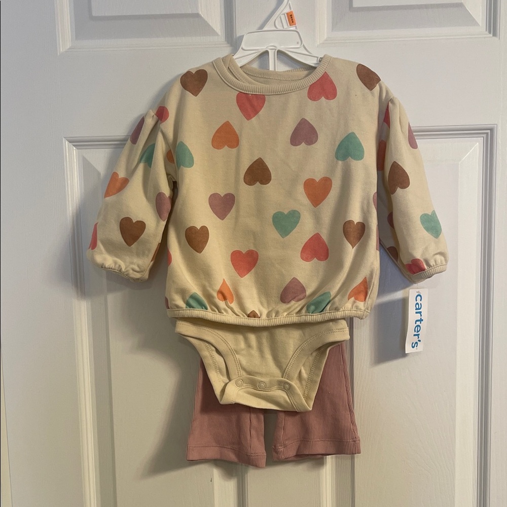 Carter's 3-piece Heart Print Set